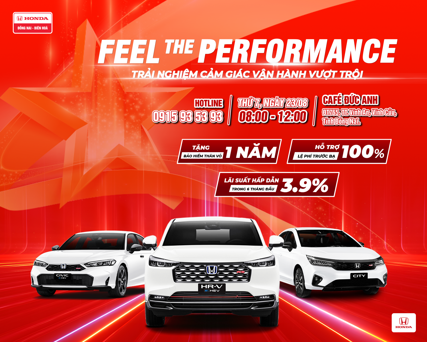FEEL THE PERFORMANCE – TRẢI NGHIỆM LÁI THỬ XE HONDA TẠI ĐỒNG NAI