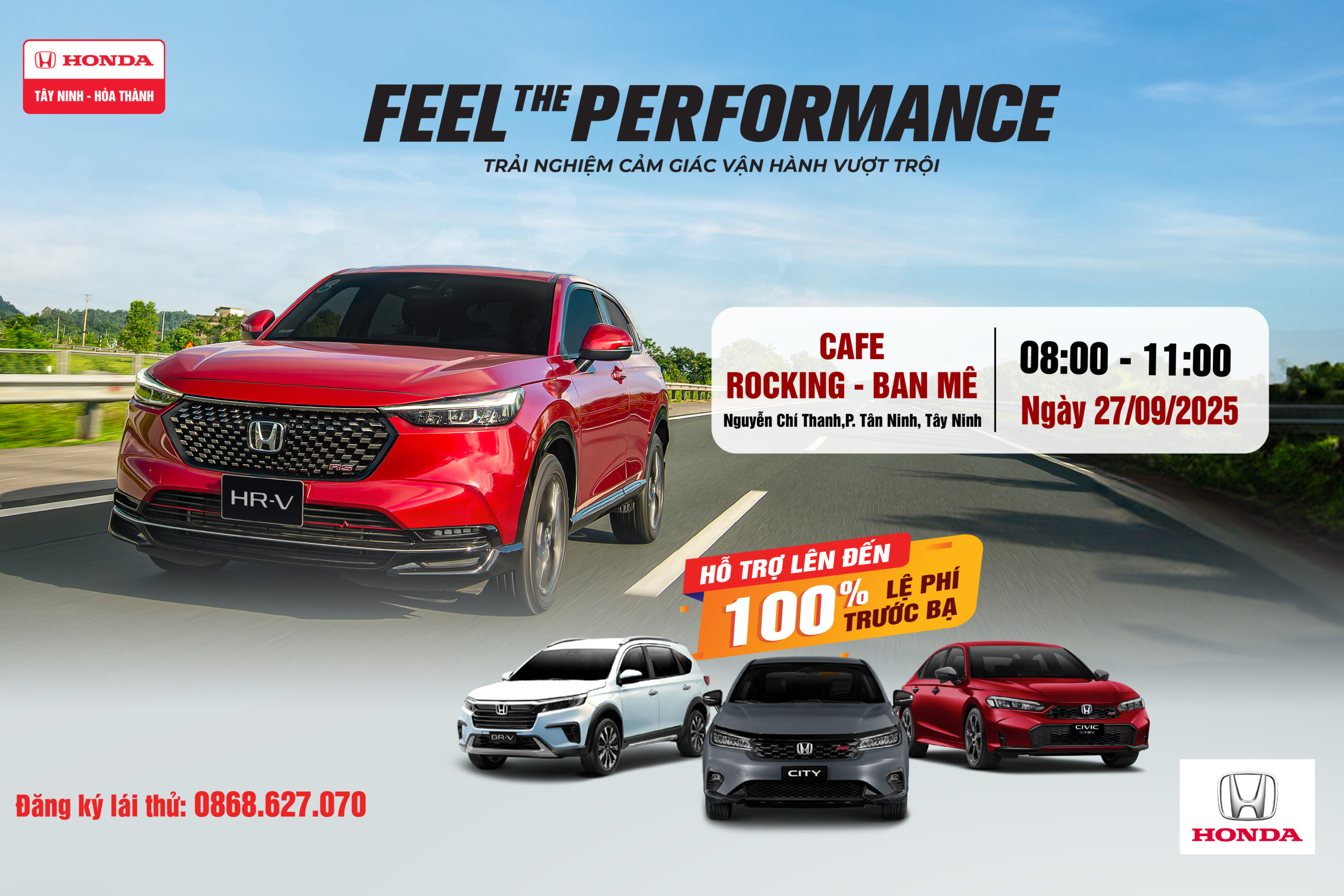 FEEL THE PERFORMANCE – CẦM LÁI HONDA, THĂNG HOA CẢM XÚC