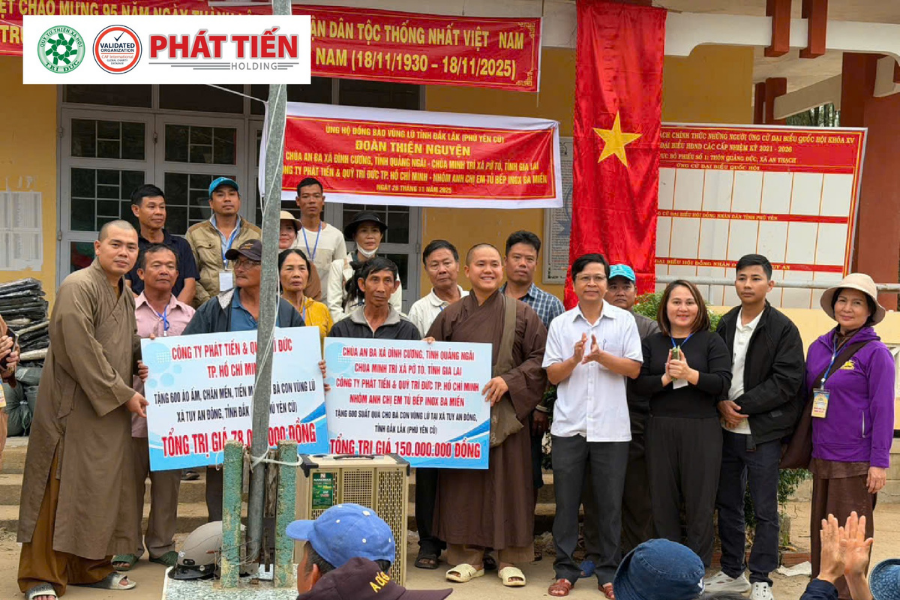 QUỸ TRÍ ĐỨC CHIA SẺ CÙNG BÀ CON PHÚ YÊN SAU BÃO LŨ – LAN TỎA YÊU THƯƠNG GIỮA GIAN NAN