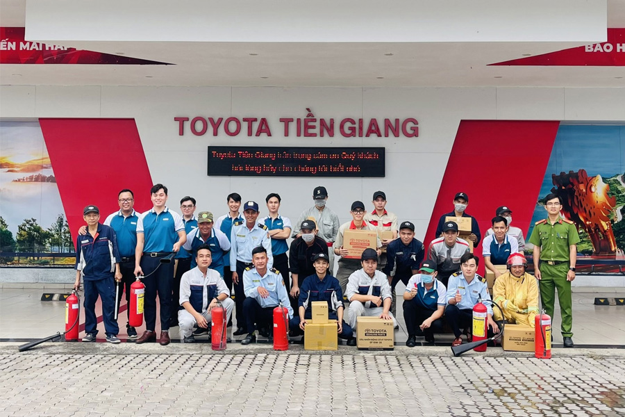 TOYOTA TIỀN GIANG TỔ CHỨC DIỄN TẬP PCCC ĐỊNH KỲ 2025