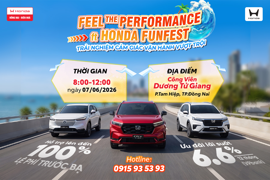 HONDA FUNFEST 2026 – NGÀY HỘI TRẢI NGHIỆM DÀNH CHO CẢ GIA ĐÌNH TẠI BIÊN HÒA