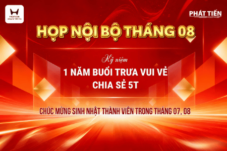 HỌP NỘI BỘ THÁNG 08/2026 – MỘT NĂM “BUỔI TRƯA VUI VẺ”, NHIỀU KHOẢNH KHẮC ĐÁNG NHỚ