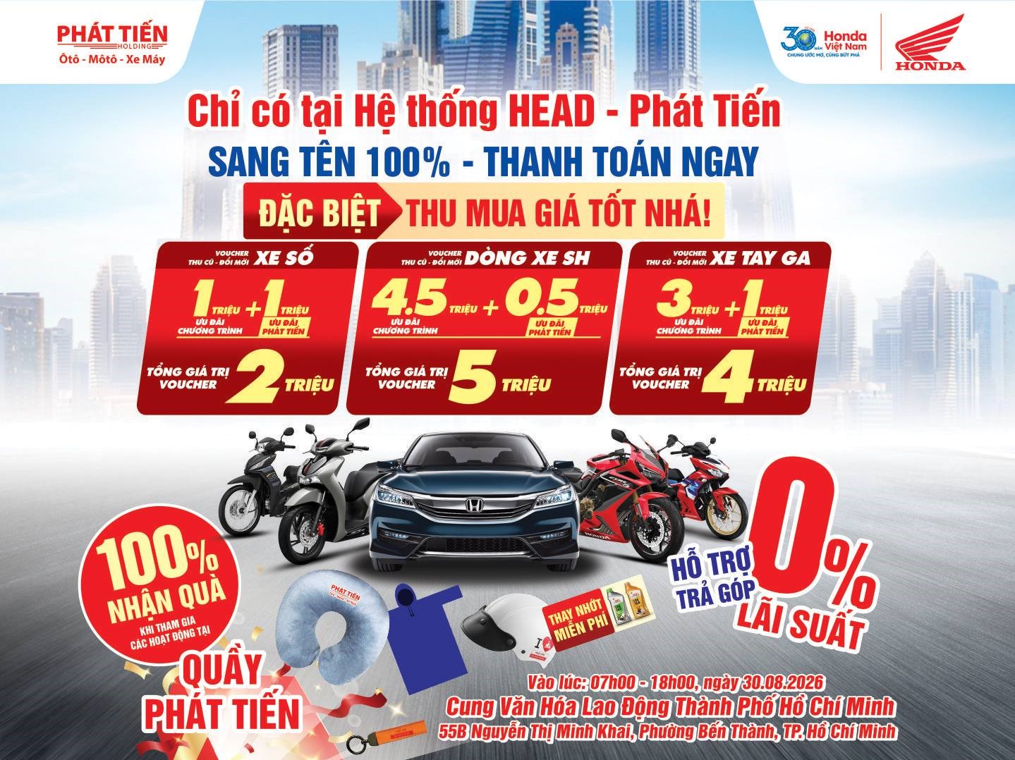 Thu Xe Cũ – Đổi Xe Honda Mới Cùng Honda