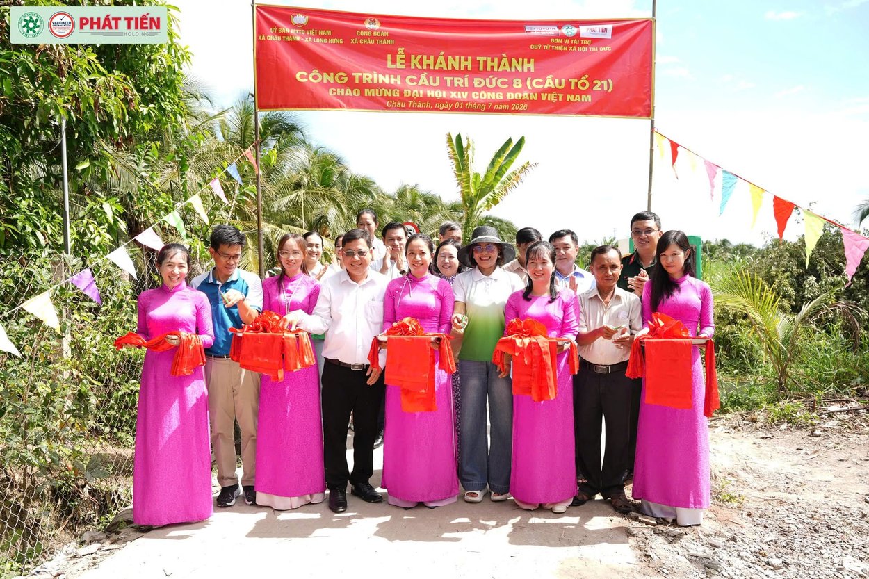 KHÁNH THÀNH CẦU TRÍ ĐỨC 8 – NHỊP CẦU KẾT NỐI YÊU THƯƠNG, CHẮP CÁNH ƯỚC MƠ