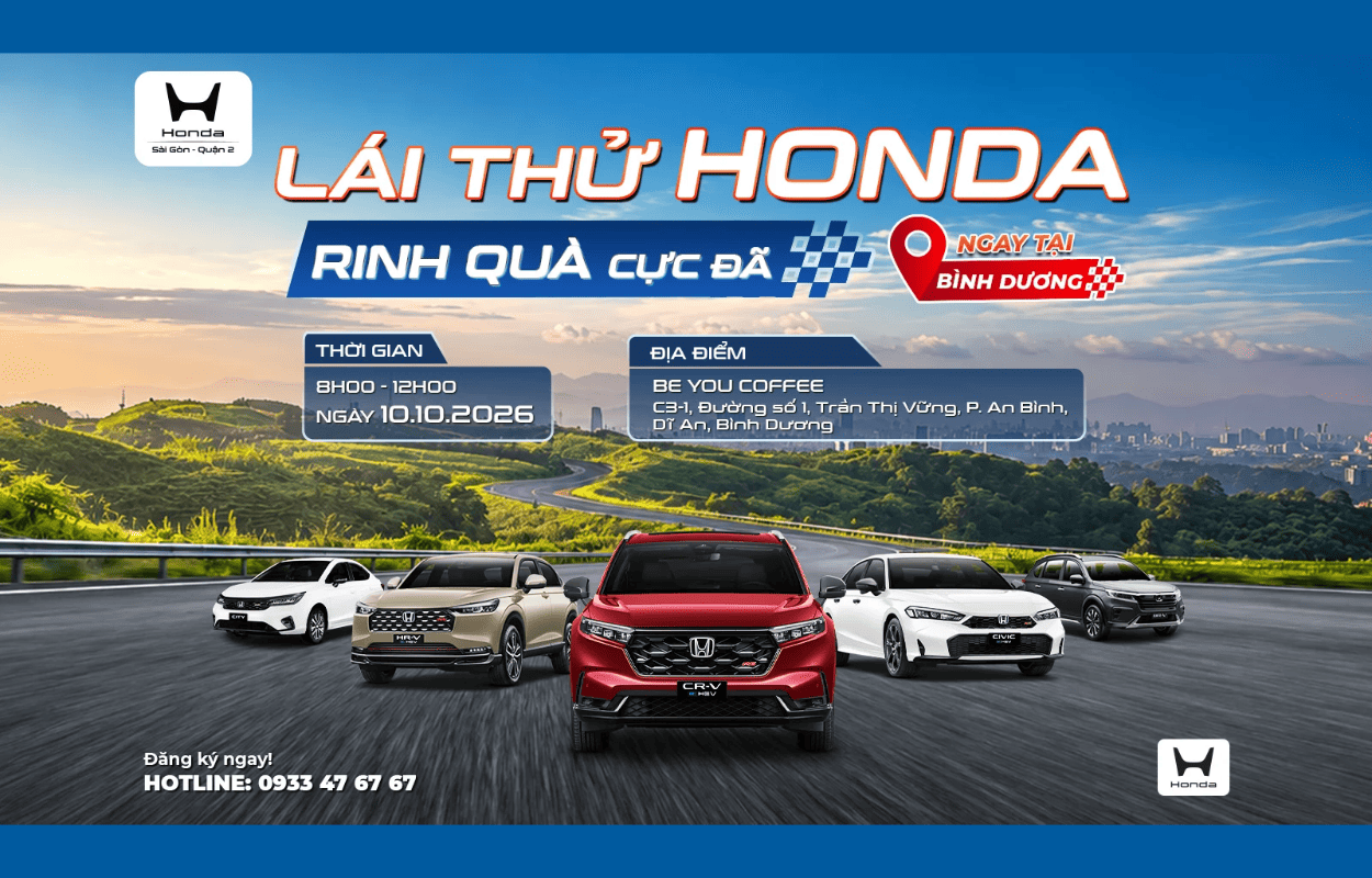 [FEEL THE PERFORMANCE] LÁI THỬ HONDA, RINH QUÀ CỰC ĐÃ