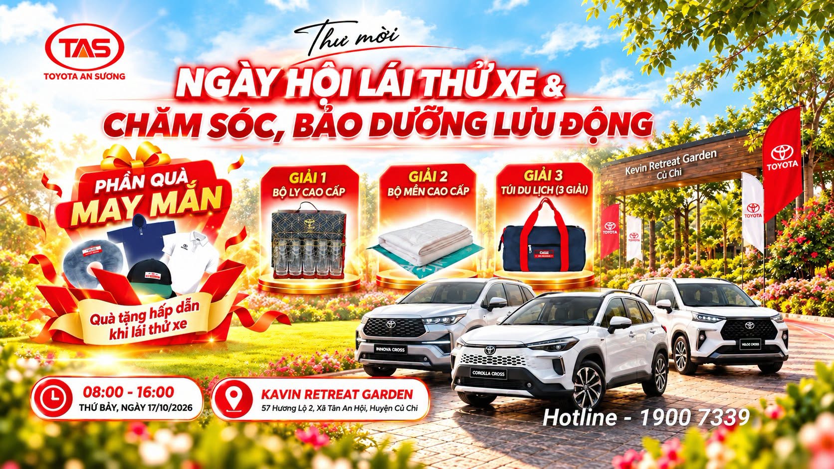 Ngày hội lái thử xe Toyota & chăm sóc, bảo dưỡng lưu động tại Củ Chi